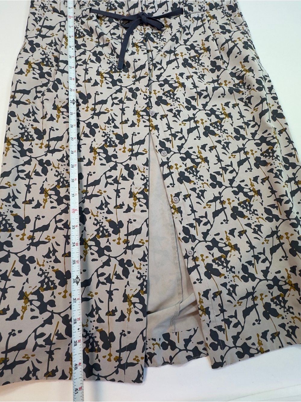 REI Cooperative Floral Print Midi Shirt Dress Drawstring Waist Cap Sleeve XS - Picture 11 of 15